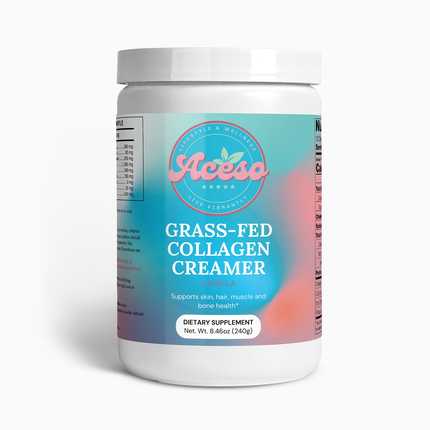 Grass-Fed Collagen Creamer (Vanilla)