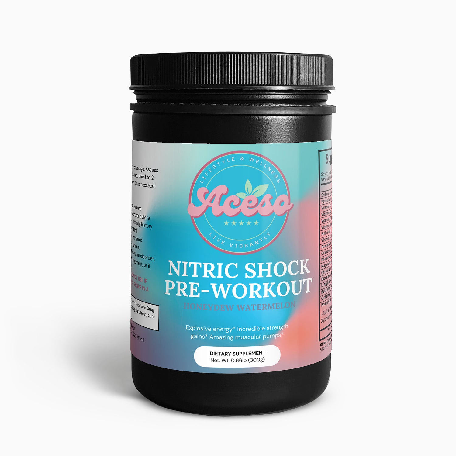 Nitric Shock Pre-Workout (Honeydew Watermelon)
