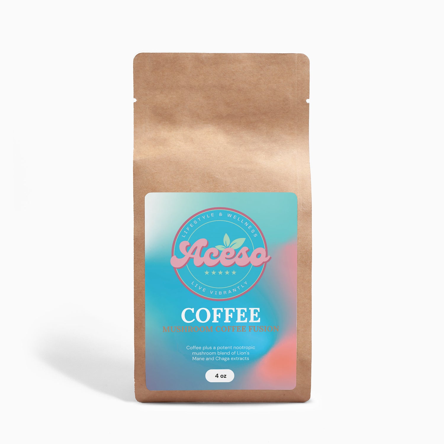 Mushroom Coffee Fusion - Lion’s Mane & Chaga 4oz