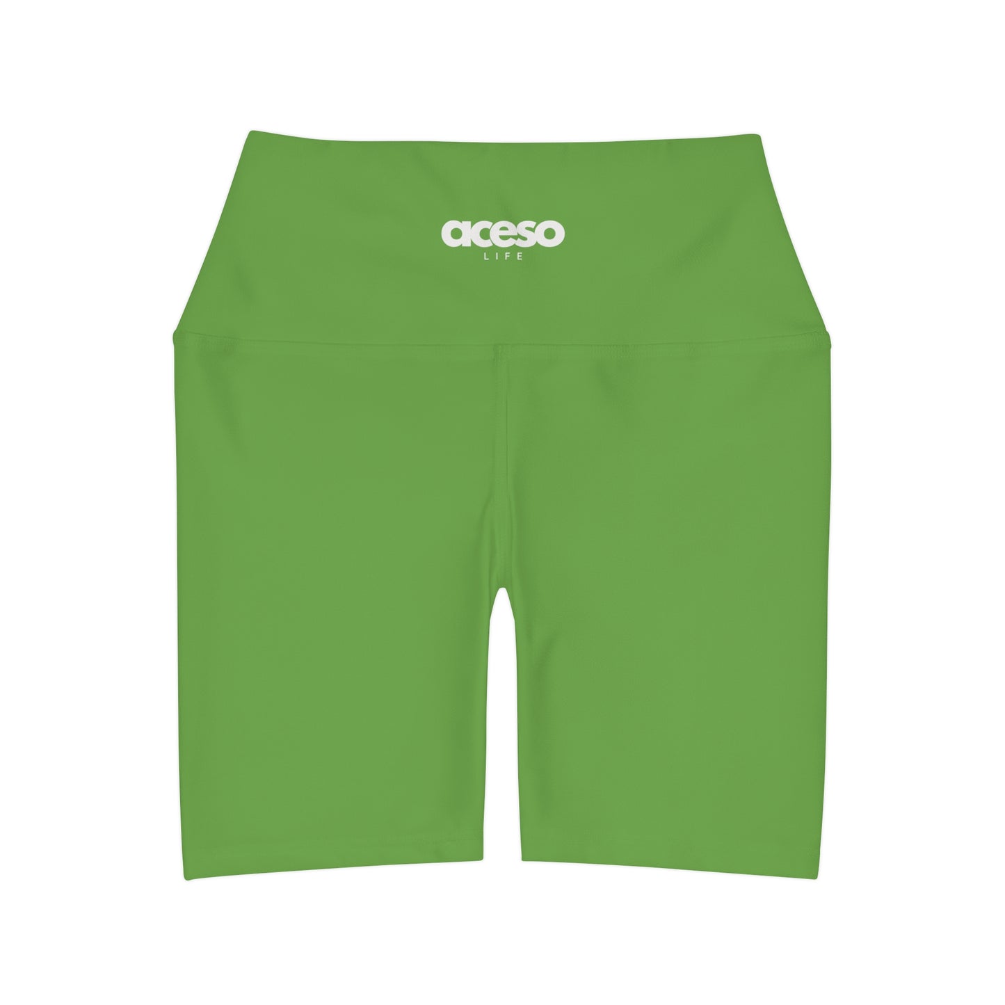 High Waisted Yoga Shorts [Green]