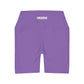 High Waisted Yoga Shorts [Light Purple]